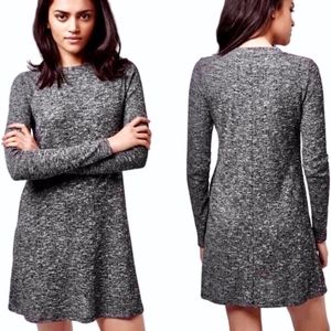 Topshop Ribbed Gray Sweater Dress